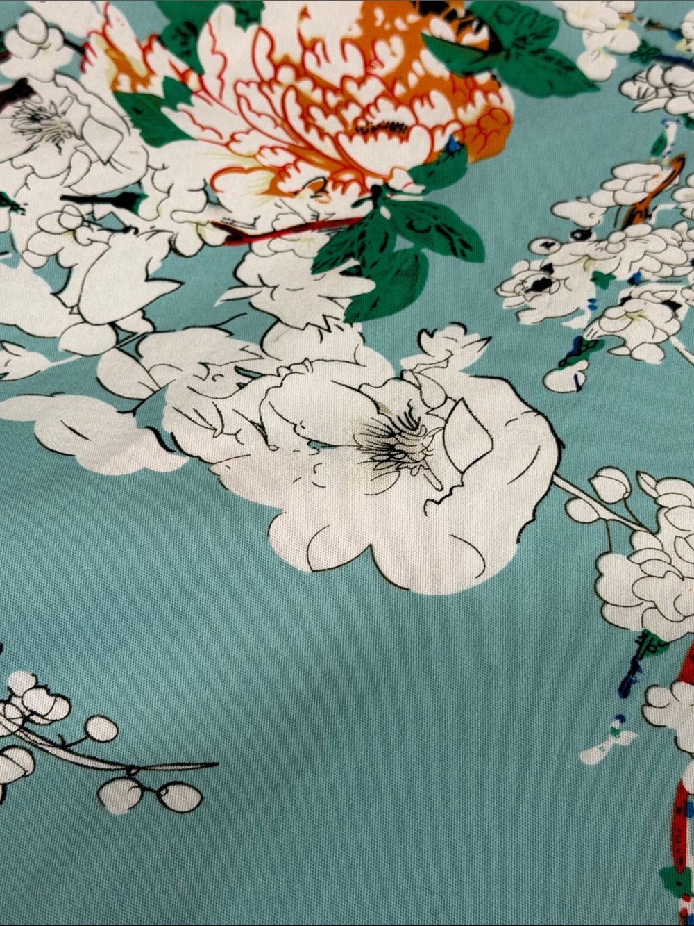 Vintage Inspired 50s Floral Swing Dress Tie Waist Large - Picture 9 of 11